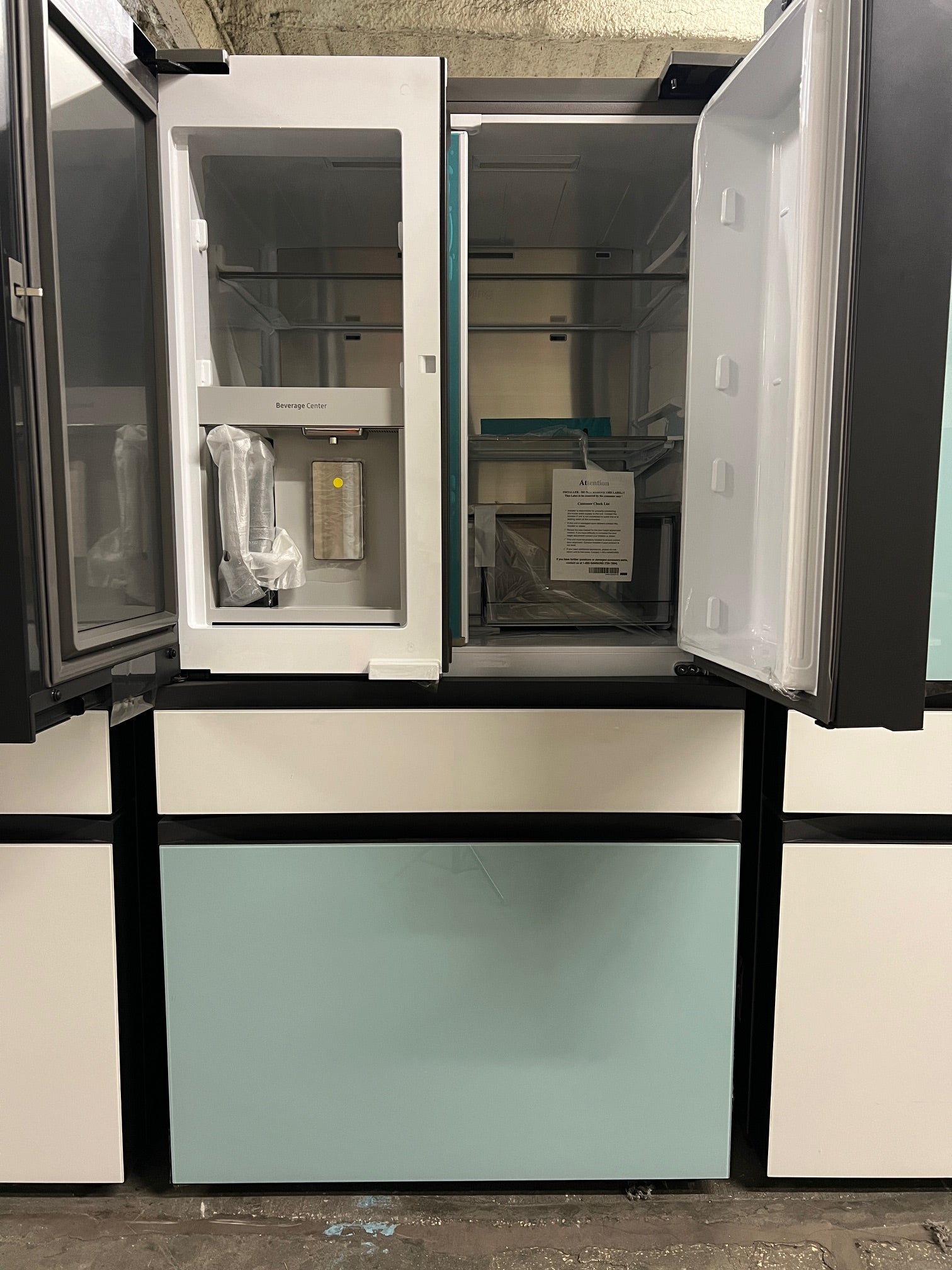 Samsung BESPOKE 29 cu. ft. 4-Door Blue & White